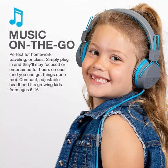 JLab Audio Kids Headphones, JBuddies Headphones for Kids - Shoppingway.co.uk